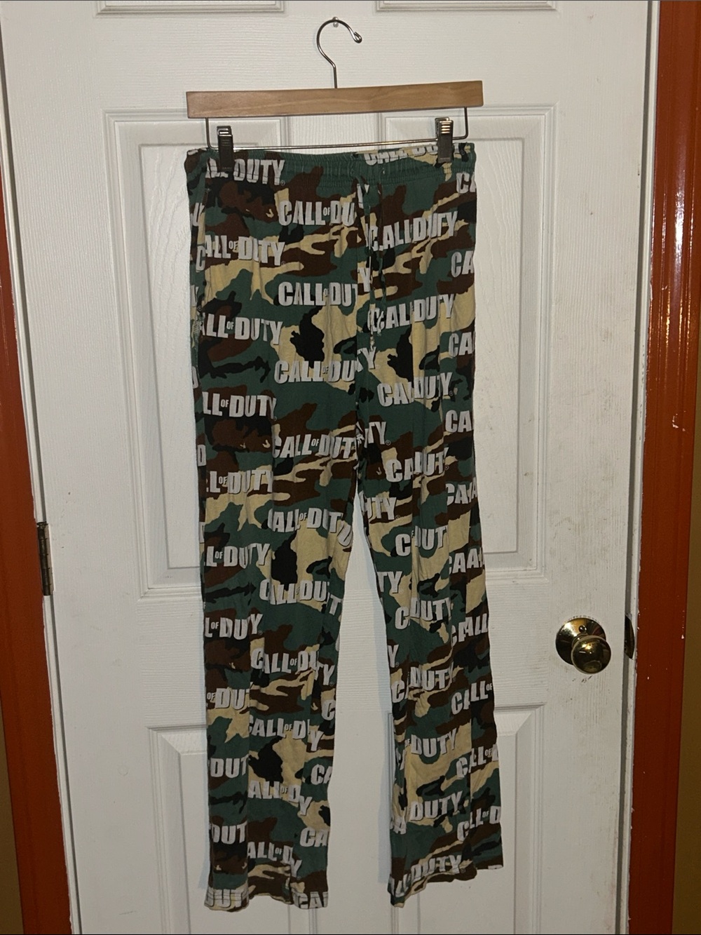 Call of Duty Camo Fleece Lounge Bottoms Pajama Pants Men's Small